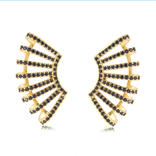 Brinco Ear Cuff Arcos Cravejados